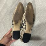 Marc Fisher  • Enaba 2 leather snakeskin point square toe loafer flats Photo 8
