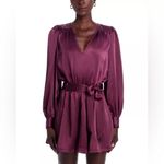 Ramy Brook New!  Montana‎ Belted Mini Dress in Pinot Noir Sz XS $425 Photo 6