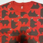 NWT Tea Collection Adult Pajama Top XS Red Photo 4