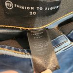 Fashion to figure FTF Black Denim High Rise Ankle Skinny Jeans Casual Size 20 Photo 6