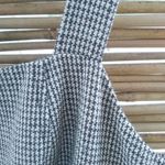 Vertigo Paris  10 Taupe Houndstooth Tweed Belted Jumper Dress Photo 8