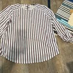 Adrianna Papell  large striped blouse Photo 2