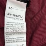 SheIn  Burgundy Ribbed Side Ruched Long Sleeve Tie Back Midi Dress Womens Small Photo 10