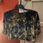 Topshop Devore Velvet Burnout Crop Top Photo 3