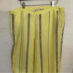 Soft Surroundings Laguna Boho Bohemian Crop Pants Yellow Women’s Size Large Photo 9