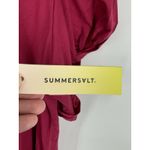 Summersalt The Luxe Pima Twist-Sleeve T-Shirt Dress Size Medium Dark Rose Photo 6