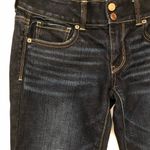 American Eagle  Outfitters Womens Cropped Distressed Jeans Size 6 Low Rise Photo 2