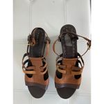 Tahari  Jane Brown Leather Espadrille Platform Sandal Size 9.5 Photo 14