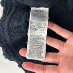 Roxy Black Linen Blend Wide Leg Lounge Pant XL Photo 4