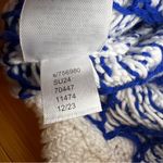 Loft Womens Maui Blue Textured Stripe knit Racerback Halter Sweater|Sz:L-Petite Photo 11