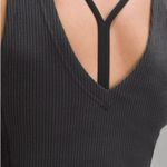 Lululemon New Size 4 Ribbed Softstreme Cropped Tank BLK Black Photo 4