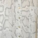 Entro Long Maxi Dress Gray Snakeskin Size M Sleeveless Casual Lounge Summer Beach Photo 2