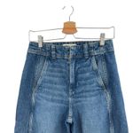 Madewell Tapered Denim Trousers Jeans Concho Wash Blue Size 25 Photo 3