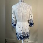 Umgee white and navy tunic/mini dress Photo 7