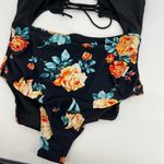 Cupshe  Women's One Piece Swimsuit Cutout Halter Lace Up Twist Bathing Suit XXL Photo 4