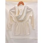Juicy Couture Vintage White Babydoll Hooded J Zipper Cardigan Small Photo 1