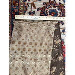 Laura Ashley  100% Silk Floral Scarf Brown Taupe Botanical Vintage Style Photo 2