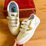 Vans Lowland Cc V (Metallic V) Marshmallow Leather Women Size 8.5 US Photo 5