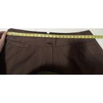 Lane Bryant Woman’s Plus Brown Pin Striped Stretch Bermuda Pants Women Size 28 Photo 4
