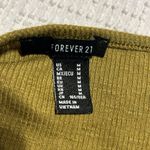 Forever 21 Green Vneck Knit Crop Top Long Sleeve Womens Medium Photo 9