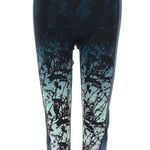 Sweaty Betty  Crop Blue Teal Woodland Yoga Workout Leggings Size XS Cropped Photo 0