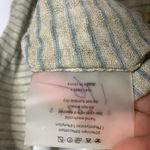 Sundays ‎ 0 Lightweight Linen Blend V Neck Stripe Top CP0623 Photo 4