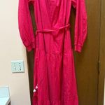 Hale Bob NWT  pink long sleeve tassel maxi dress Photo 3