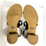 Dr. Scholl's True Comfort SHINE 9 Black and Tan Wood Stack Heeled Sandals Photo 4