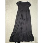 See You Monday  MAXI DRESS BLACK LOS ANGELES SIZE M LONG BUTTONS Photo 4