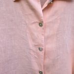Bryn Walker  pink linen Blouse Medium Oversized Photo 1