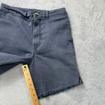 Free People  FP One Frayed Hem Chino Shorts Size 6 Blue Stretch Casual Raw‎ Edge Photo 5