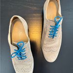 Cole Hann Beige Loafers with Blue Soles sz 8 preppy office casual Tan Photo 2