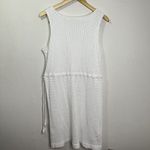 J Jill Dress Womens White Crochet‎ Gathered Waist Tassels Beach Wedding Large Photo 7