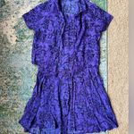 Vintage Serendipity Hawaii purple two piece dress set, size medium large Photo 0