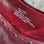 BCBGeneration BCBG Ariel Burgundy Patent Leather Peep Toe Pumps Photo 4