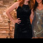 Lysse  Willa Crushed Velvet Dress Size Medium Womens Little Black Dress Tie Waist Photo 10