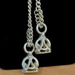 Vintage gold tone lariat cuban link necklace Photo 5