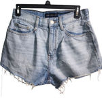Aeropostale  Light Wash Mom Shorts Distressed Denim High Rise Summer Festival‎ Photo 0