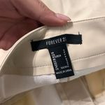Forever 21 Cream Leather Shorts Photo 2