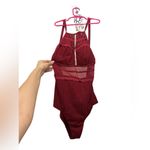 Afriel & Tabbris maroon red burgundy fits like a size small swim suit one piece Photo 3