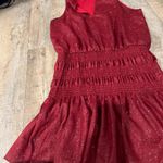 Chloe Oliver  medium red sparkly dress Photo 3