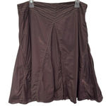 Old Navy Brown Low Waist Embroidered A Line Midi Skirt Size 12 Photo 0