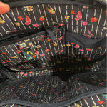 Vera Bradley Cord Organizer “Itsy Ditsy” Floral Pattern Black Red Retired Photo 4