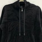 C9 Champion New Velour Quarter Zip Pullover Velvet Sweatshirt Black Photo 4