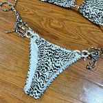 Aerie New Black and White Animal Print Bikini S Photo 1