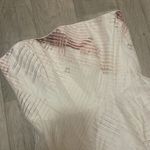 White House | Black Market  cinched skater style dress 4 white pink burnt red brown Photo 2