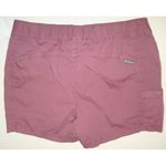 Columbia Womens New NWT M Hike Shorts Red Burgundy Cargo Snap Drawstring Pockets Photo 4