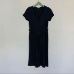 Grade & Gather ‎ Women Small Navy Jumpsuit Cropped Linen Blend Summer Photo 7