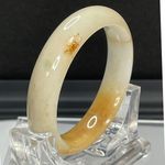 Multicolor Jade Bangle Bracelet White Photo 3