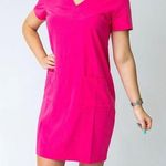 Vine & Love  medium pink fuchsia womens slip dress vneck front pockets not lined Photo 0
